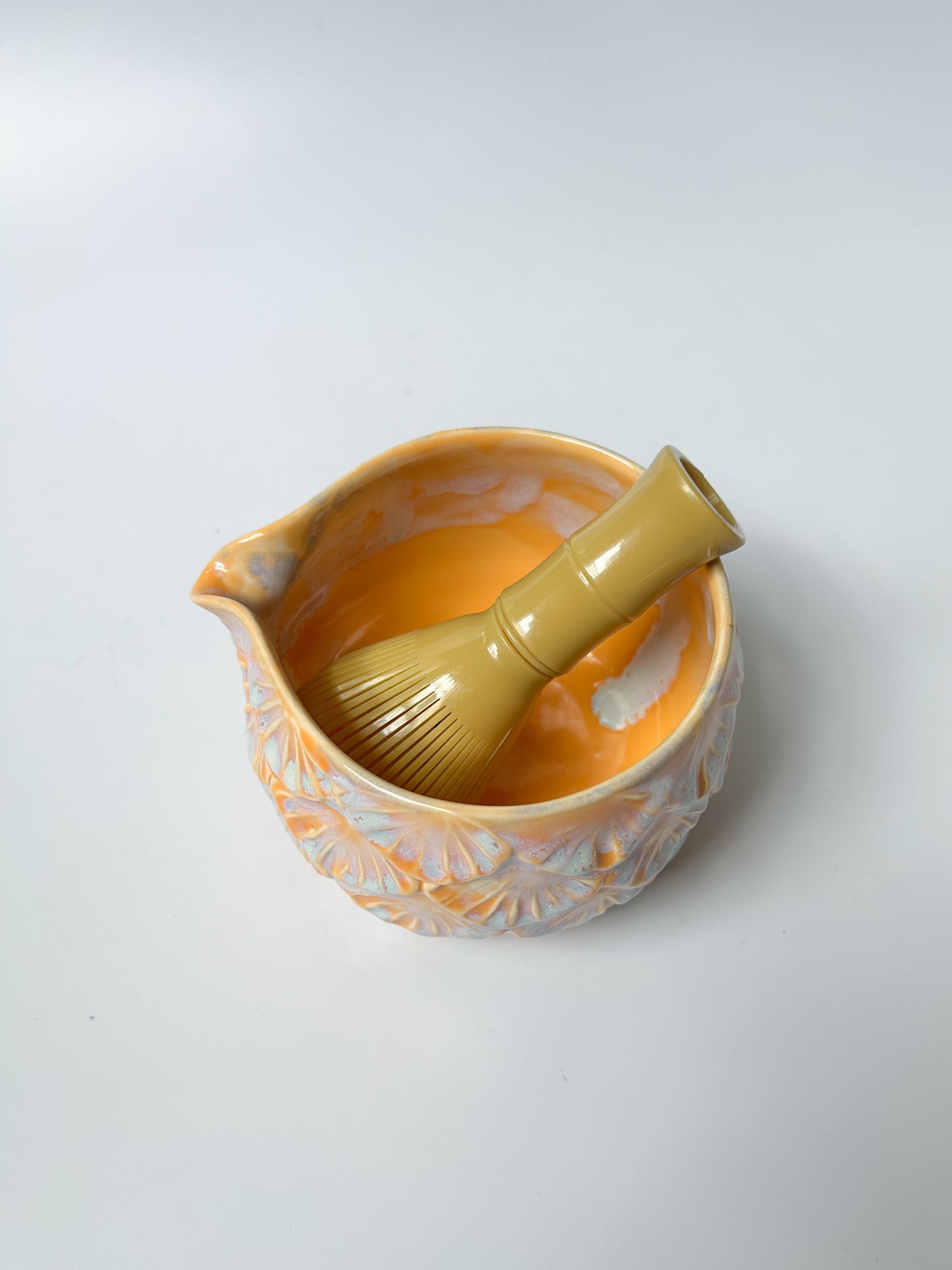 Amber Glow Matcha Bowl #1