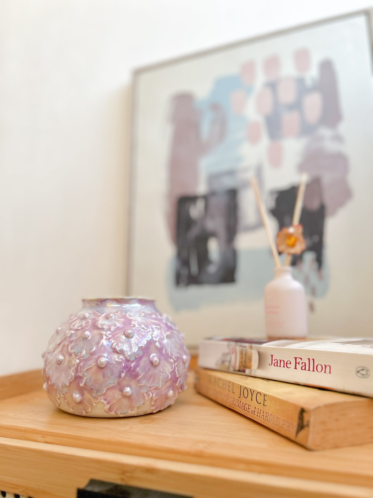 Pearlescent Seashell Vase