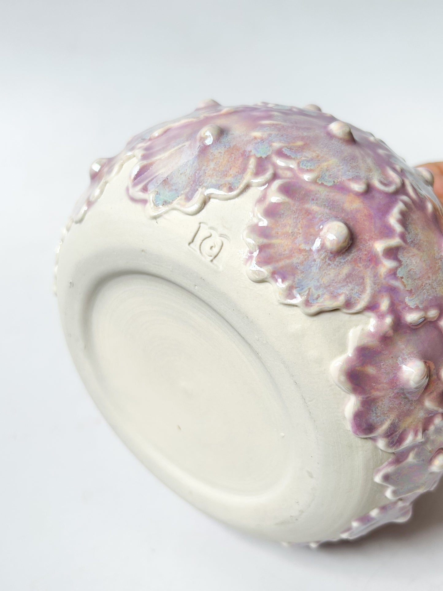 Pearlescent Seashell Vase