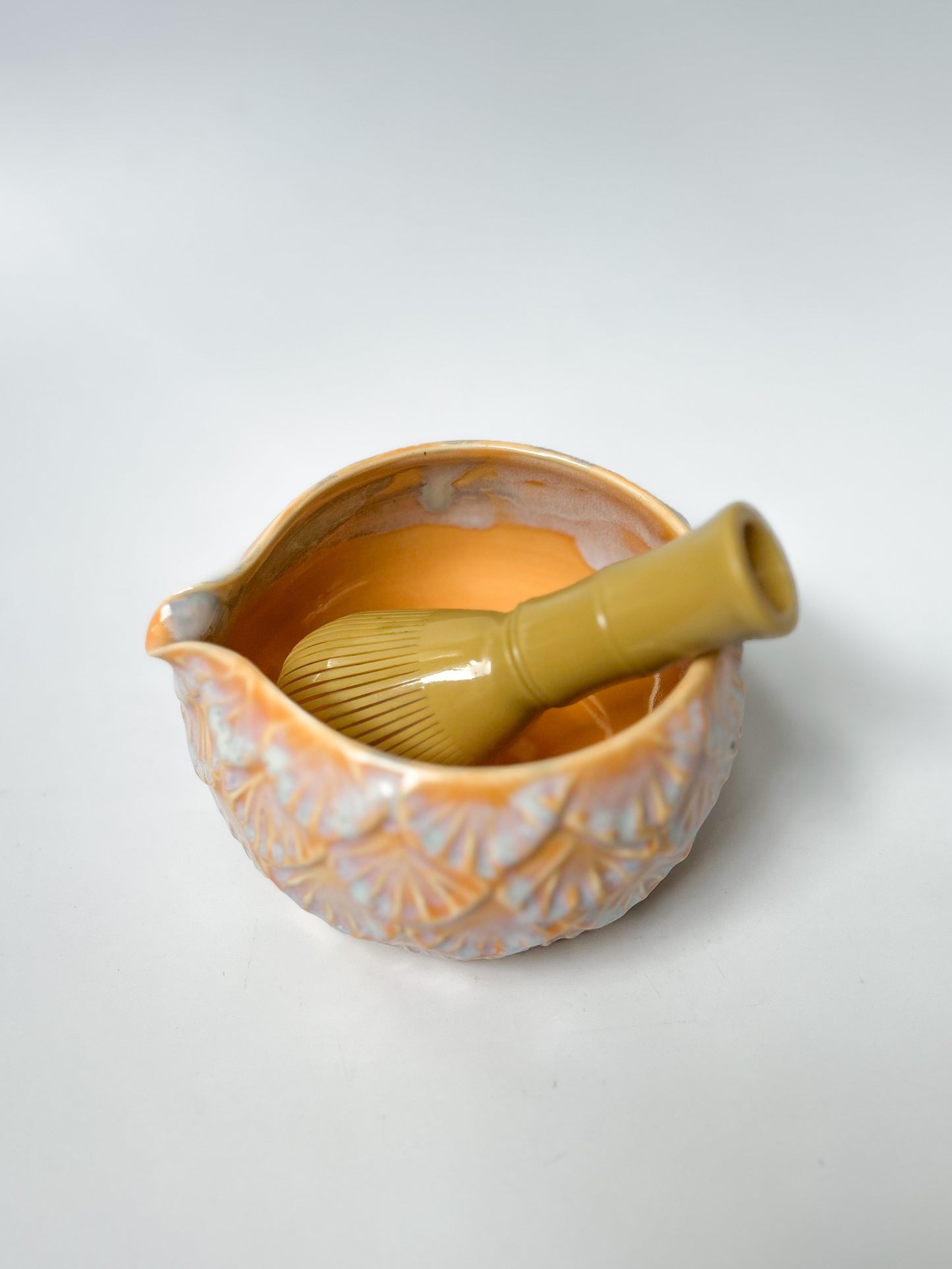 Amber Glow Matcha Bowl #2