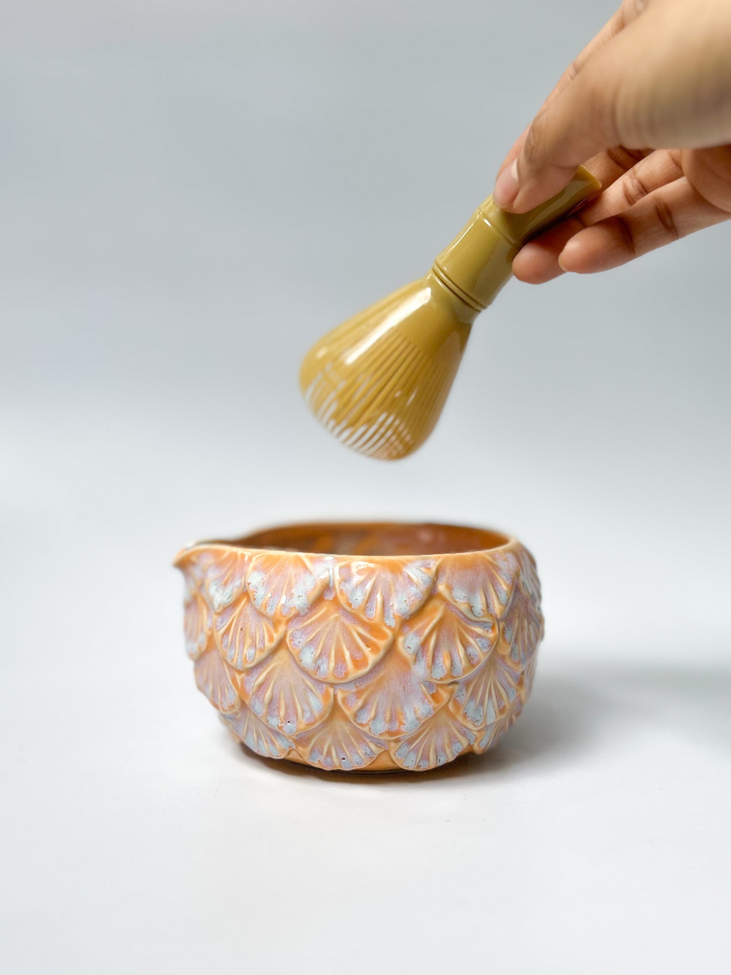 Amber Glow Matcha Bowl #2