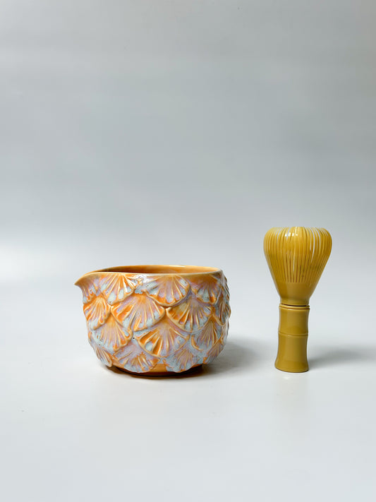 Amber Glow Matcha Bowl #1