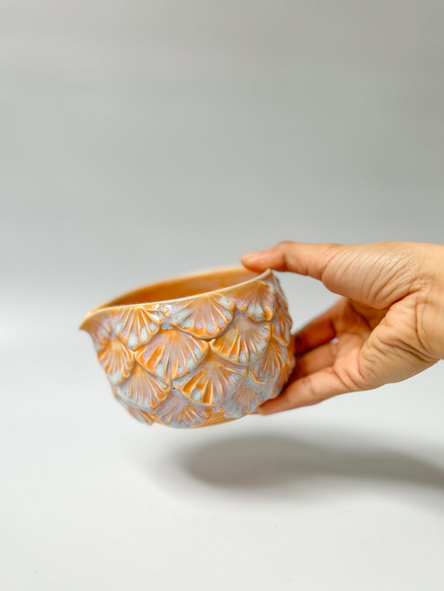 Amber Glow Matcha Bowl #1