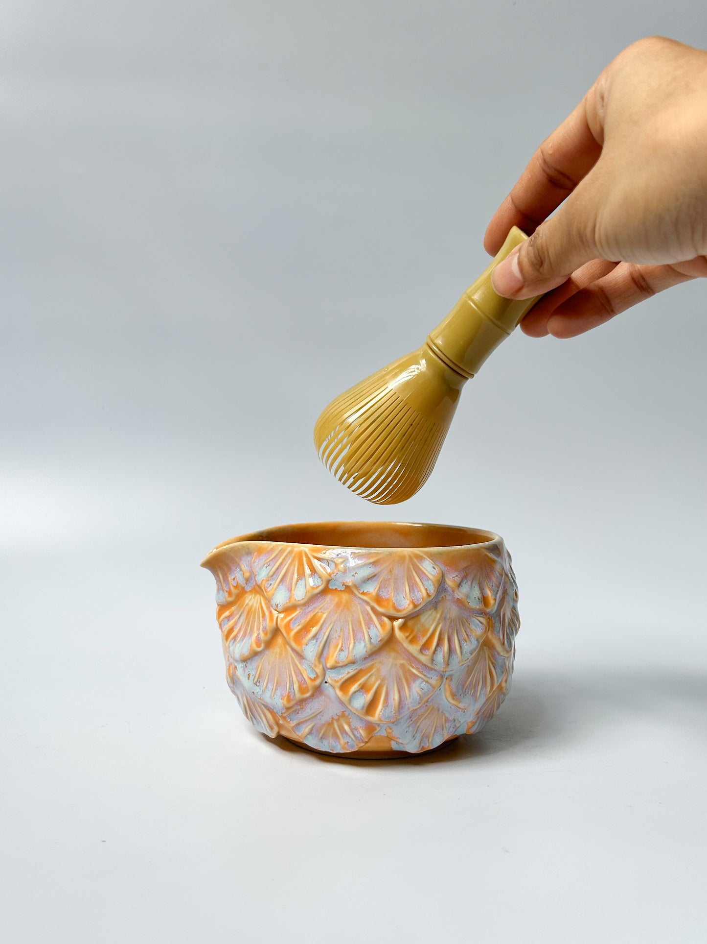 Amber Glow Matcha Bowl #1