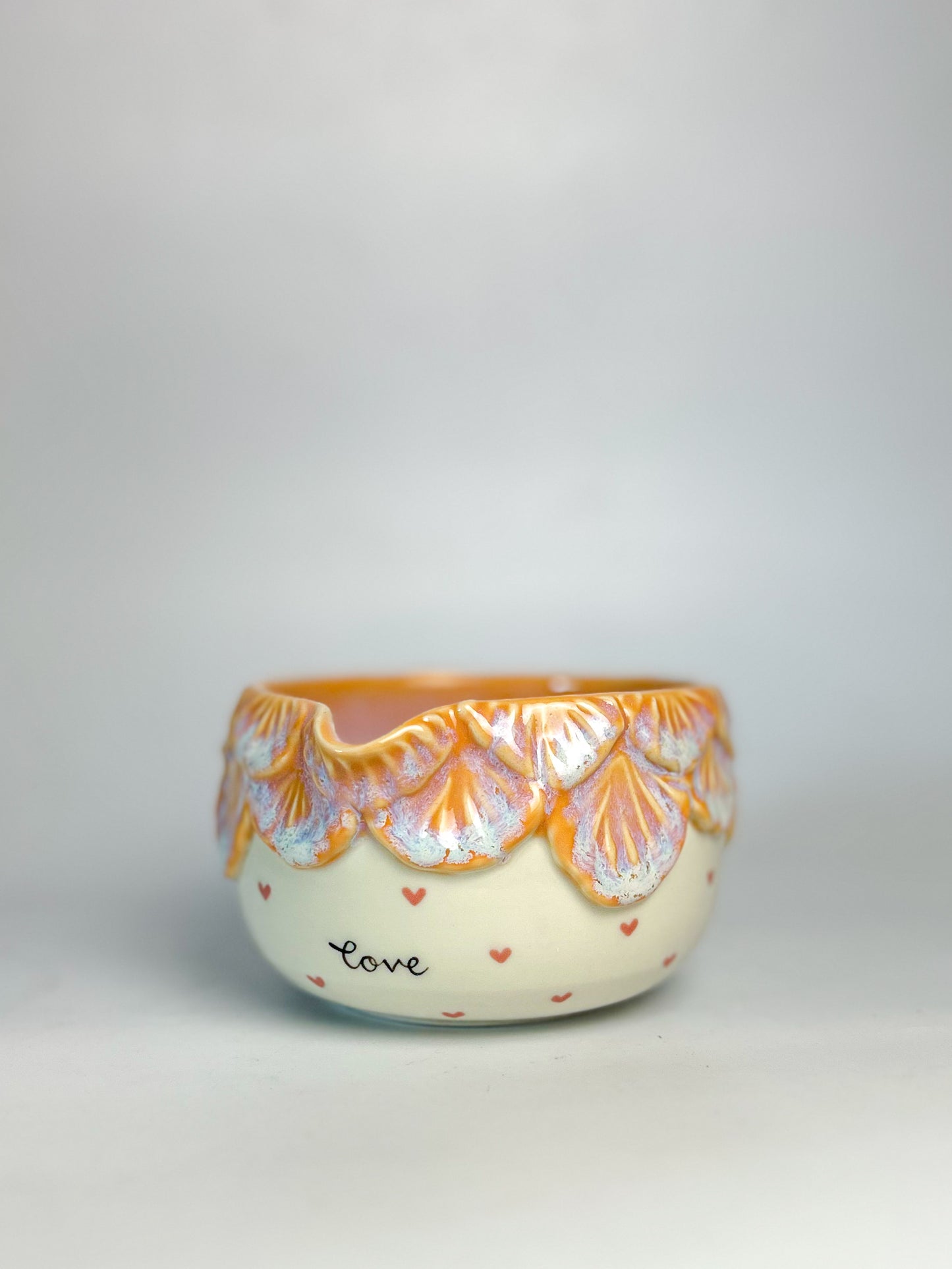 Amber Glow Matcha Bowl