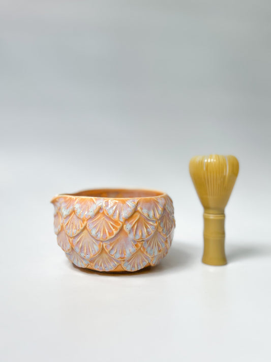 Amber Glow Matcha Bowl #2